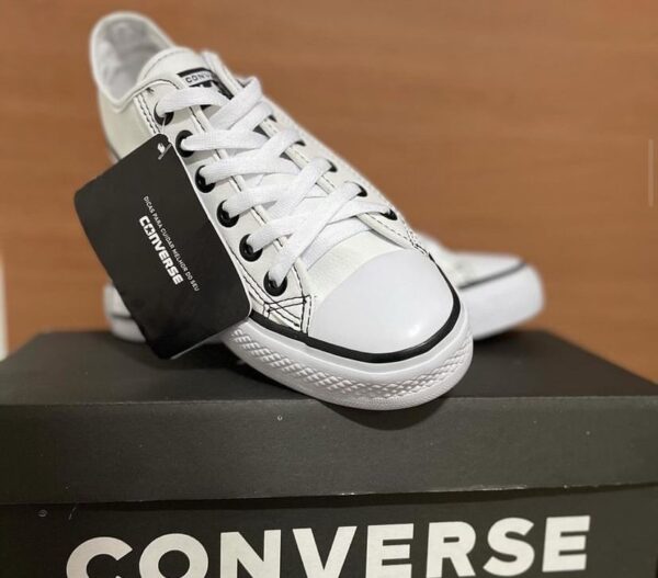 ALL STAR BRANCO COURO