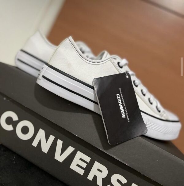 ALL STAR BRANCO COURO - Imagem 4