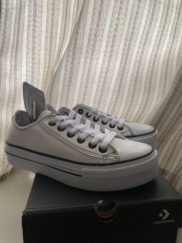 ALL STAR BRANCO COURO - PLATAFORMA - Imagem 3