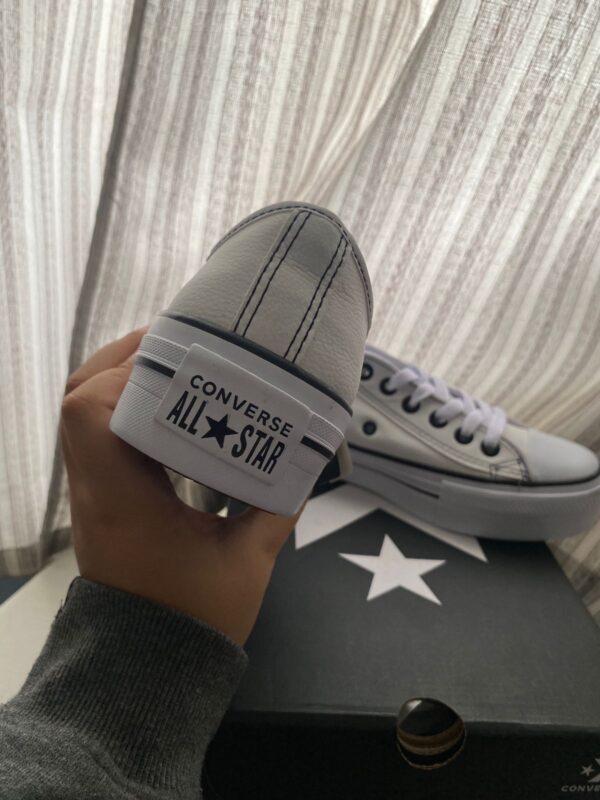 ALL STAR BRANCO COURO - PLATAFORMA - Imagem 4