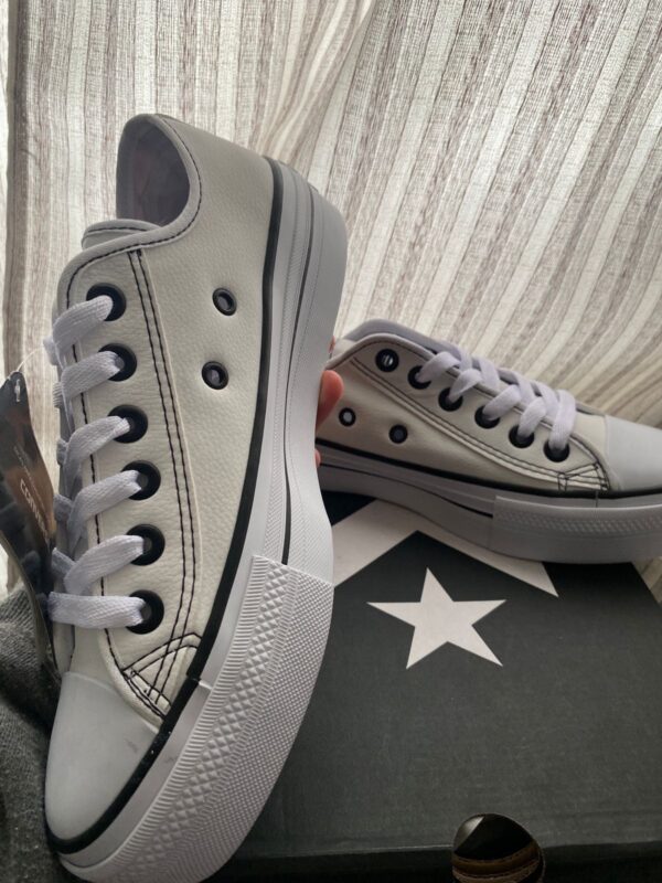 ALL STAR BRANCO COURO - PLATAFORMA - Imagem 2