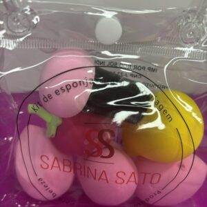 Kit de Esponjas de Maquiagem Sabrina Sato – 6 Peças + Necessaire