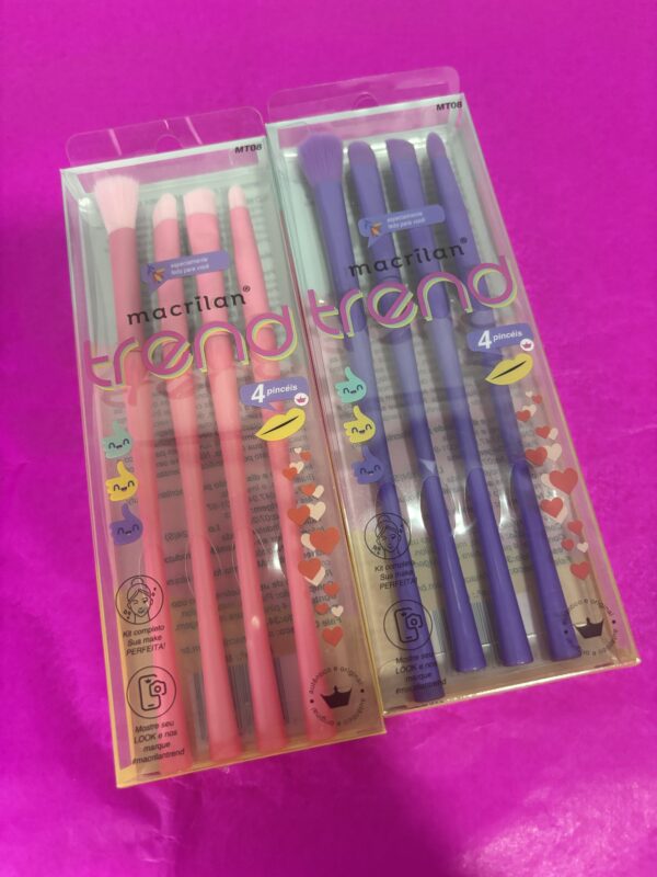 Kit de 4 pincéis Macrilan Trend